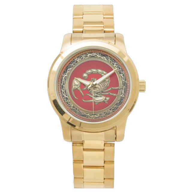 [400] Sacred Golden Scorpion on Red Watch (Front)