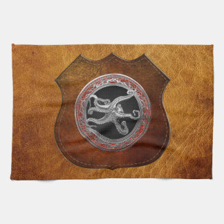 [400] Sacred Silver Octopus in Defensive Posture Tea Towel