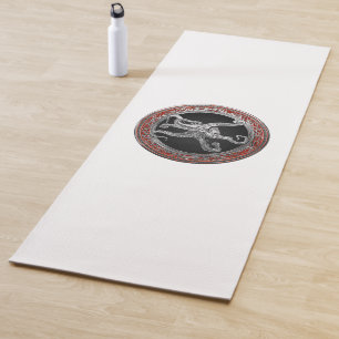 [400] Sacred Silver Octopus in Defensive Posture Yoga Mat