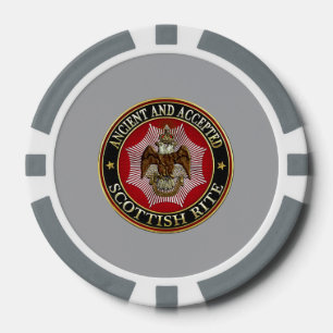 [400] Scottish Rite Double-headed Eagle Poker Chips