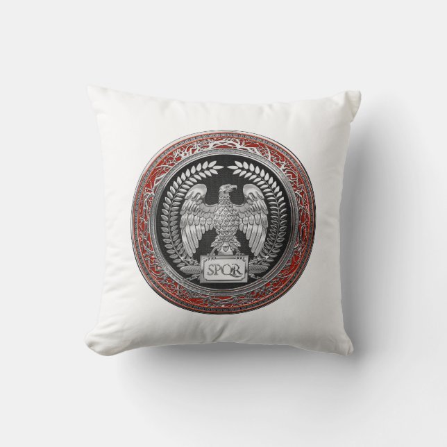 [400] Silver Roman Imperial Eagle Cushion (Front)