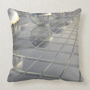 400 Silver Spheres Cushion