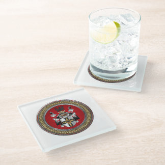 [400] Teutonic Order Coat of Arms Glass Coaster