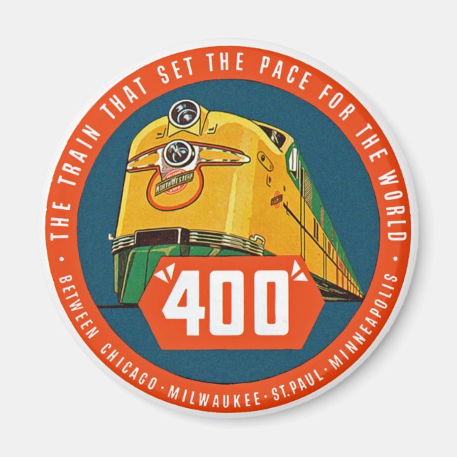 400 ~ "The Train That Sets The Pace" Magnet (Front)