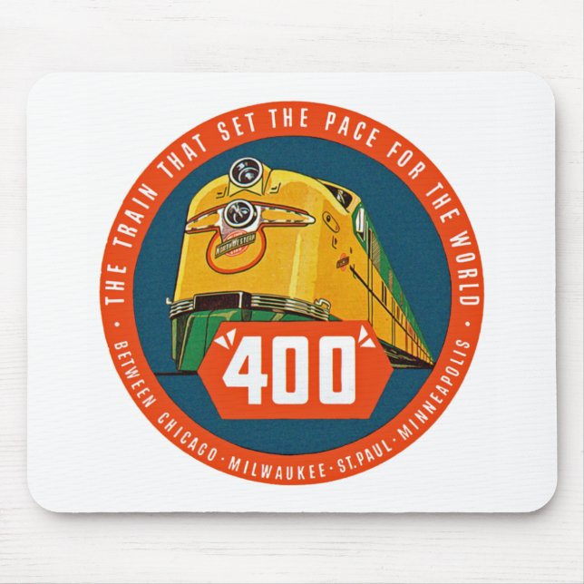 400 ~ "The Train That Sets The Pace" Mouse Mat (Front)