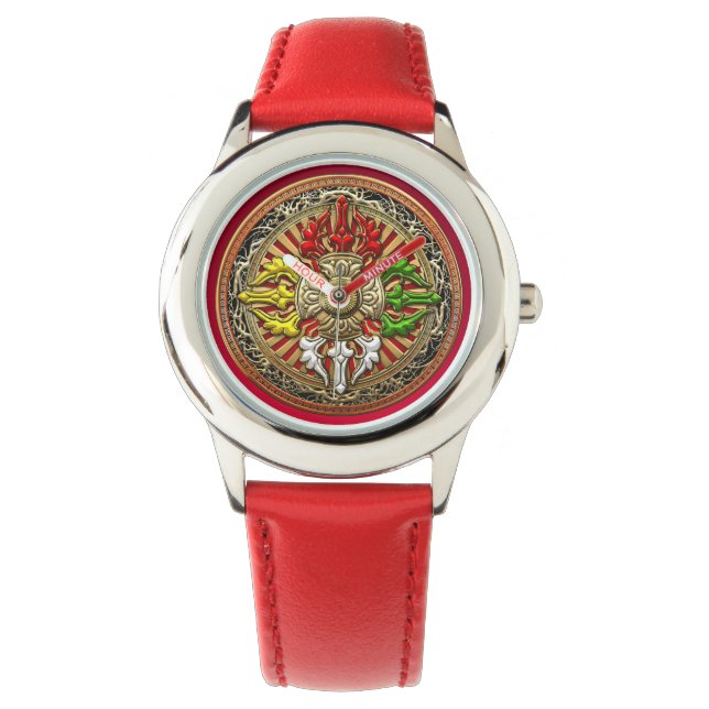 [400] Tibetan Double Dorje Mandala Watch (Front)