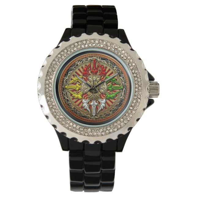 [400] Tibetan Double Dorje Mandala Watch (Front)