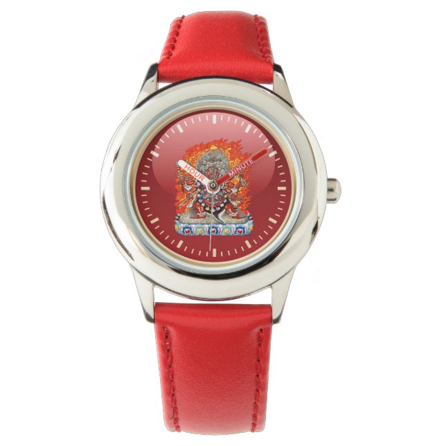[400] Tibetan Thangka  - Wrathful Deity Hayagriva Watch (Front)