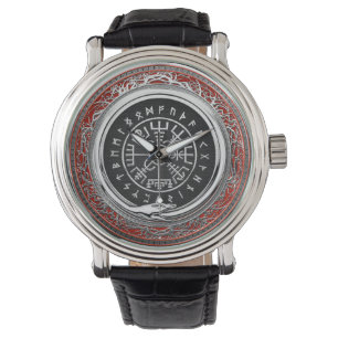 [400] Vegvisir - Viking Silver Magic Runic Compass Watch