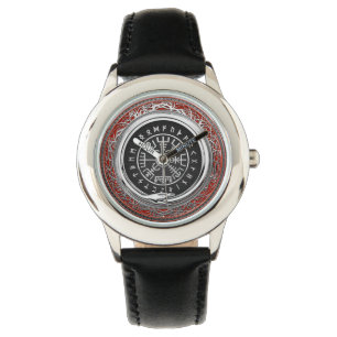 [400] Vegvisir - Viking Silver Magic Runic Compass Watch