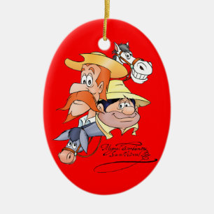 400 Years with Dulcinea&Don Quixote @QUIXOTEdotTV Ceramic Tree Decoration