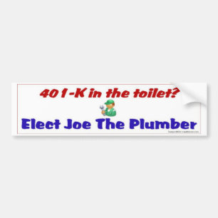 401-K inthe toilet? Bumper Sticker