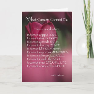 4021 What Cancer Cannot Do Card