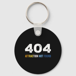 404 Attraction Not Found Funny Aroace Error Messag Key Ring