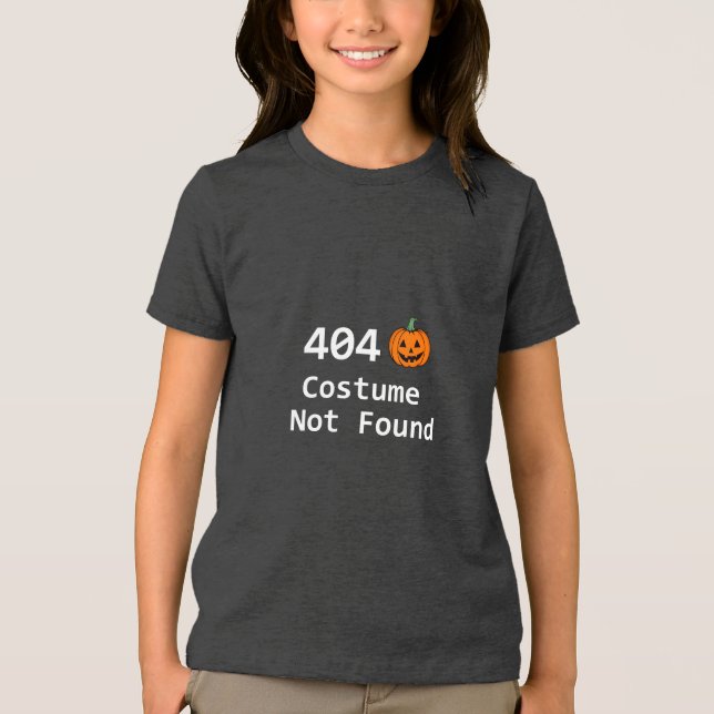 404 Costume Not Found Tri-Blend Shirt (Front)