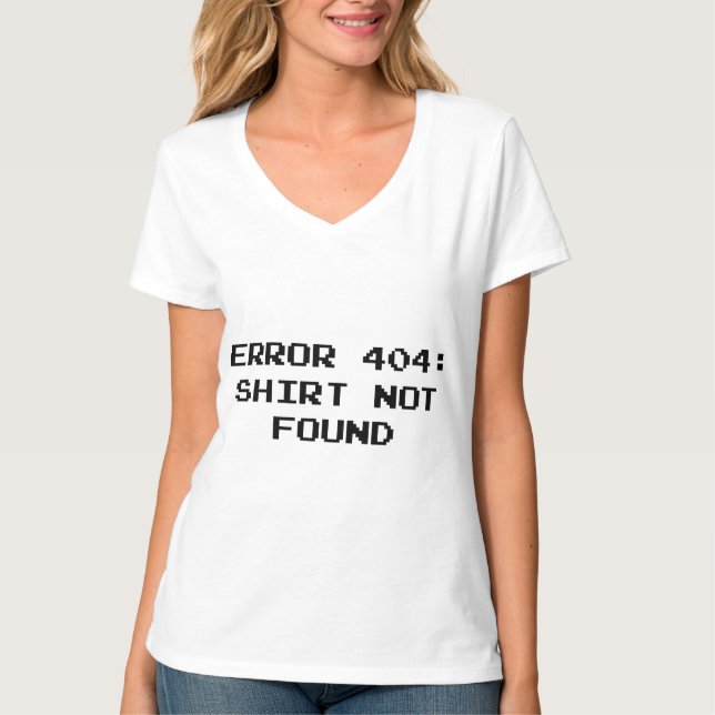 404 Error : Shirt Not Found (Front)