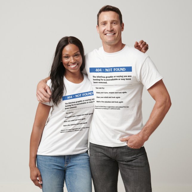 404 Error T-Shirt (Unisex)