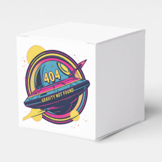 404 Gravity Not Found – Retro Space Pop Art Favour Box