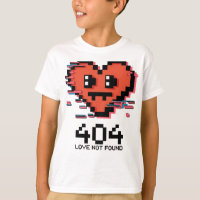 404 Love Not Found – Glitched Pixel Heart