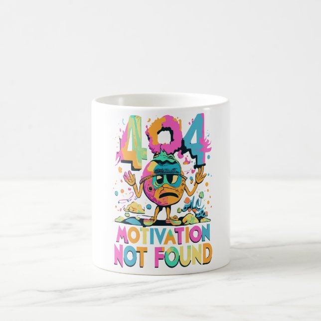 404 - Motivation not Found Coffee Mug (Center)