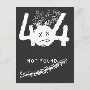 404 NO CONECTION POSTCARD
