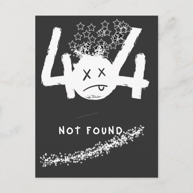 404 NO CONECTION POSTCARD (Front)