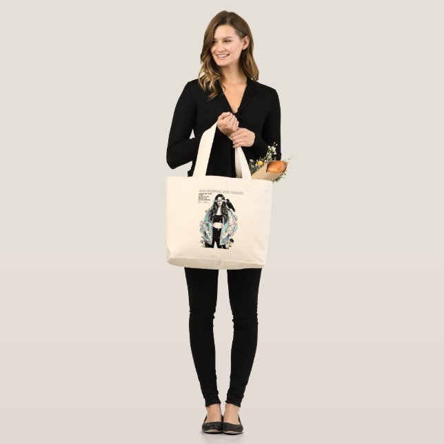 404 – Normal Not Found Large Tote Bag (Front (Model))