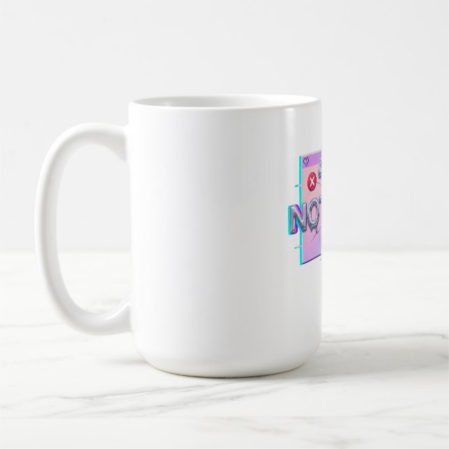 404 Not Found Her Y2K Glitch Funny Breakup Single  Coffee Mug (Left)