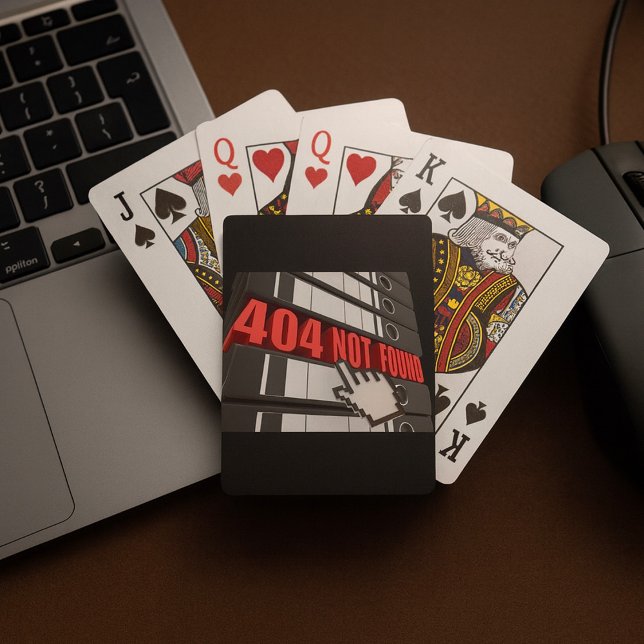 404 Not Found Website Error Message  Playing Cards (Creator Uploaded)