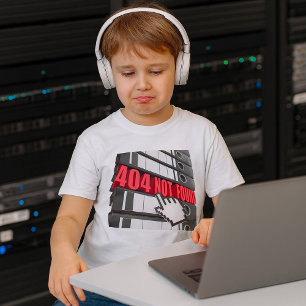 404 Not Found Website Error Message  T-Shirt
