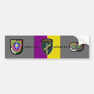 404TH CIVIL AFFAIRS BATTALION BUMPER STICKER