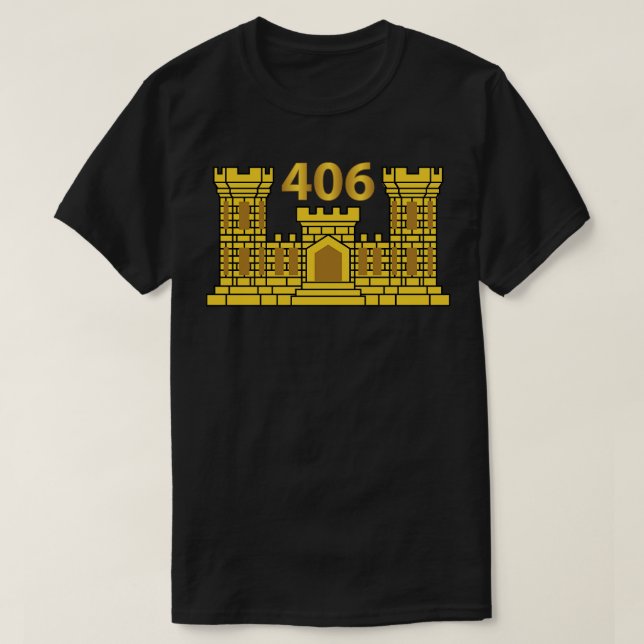 406th Engineer Battalion ENG Branch X T-Shirt (Design Front)