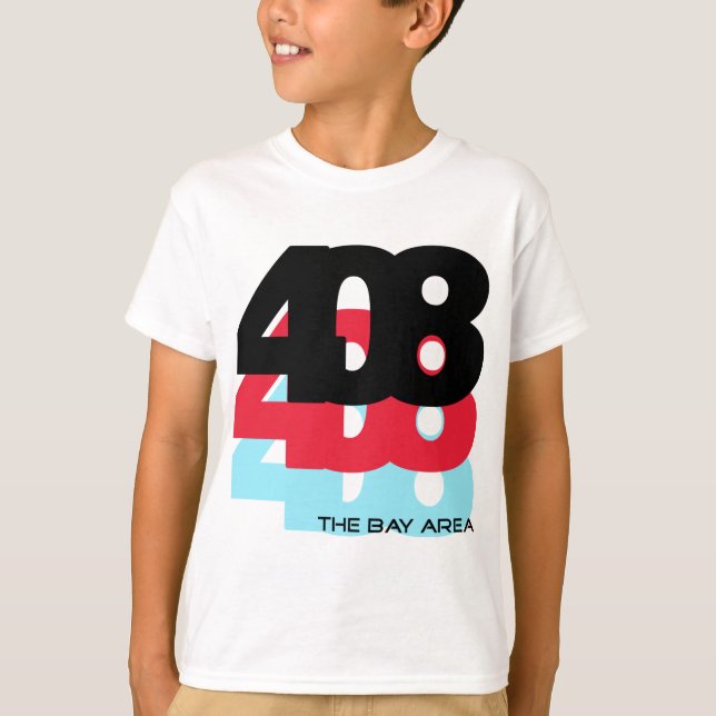 408 Area Code T-Shirt (Front)