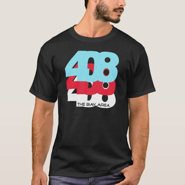 408 Area Code T-Shirt (Front)