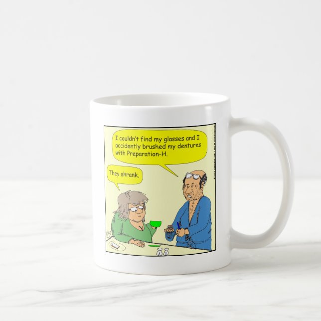 408 dentures hemorrhoid cream Cartoon Coffee Mug (Right)