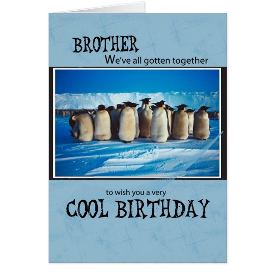 4093 Brother Penguin From Group Birthday Card