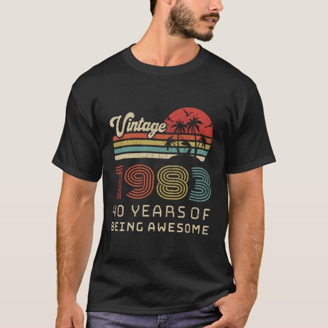 40 1983 40Th T-Shirt (Front)
