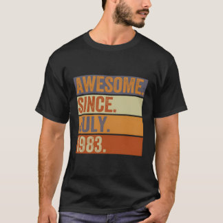 40 40Th Awesome Since July 1983 T-Shirt
