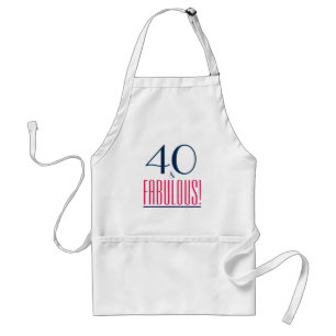40 and Fabulous! 40th Birthday Gift Apron