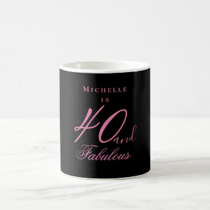 40 and fabulous birthday mug