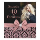 40 and fabulous birthday party bottle label