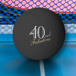 40 and Fabulous Elegant Script 40th Birthday Ping Pong Ball<br><div class="desc">40 and Fabulous Elegant Script 40th Birthday Ping Pong Ball. The design has a fun quote 40 and Fabulous in a trendy white script. You can change the age number.</div>