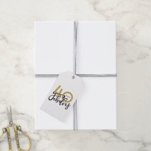 40 and fabulous gift tags