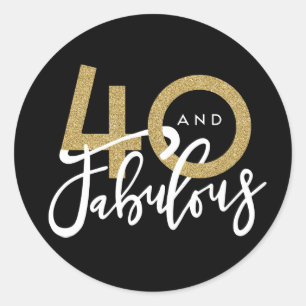 40 and fabulous stickers