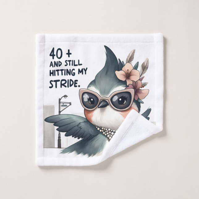 40+ and Still Hitting My Stride Wash Cloth (Wash Cloth)