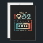 40 Birthday Gifts Year Old Made in 1982 Cassette Save The Date<br><div class="desc">Made in 1982 retro cassette tape is great birthday gifts idea for men women,  celebrate 40th birthday for your friends,  family with this. Get the 1982 40th birthday apparel makes for your dad,  mum,  brother,  sister,  husband,  wife,  girlfriend,  boyfriend</div>