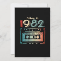 40 Birthday Gifts Year Old Made in 1982 Cassette