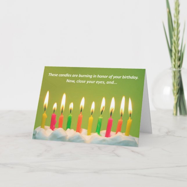40 Candles 40th Birthday Card {TBA Winner!} (Front)