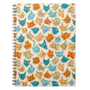 40 cat faces and one tail notebook