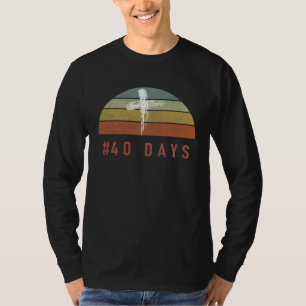 40 Days Lent Christian Religious Vintage Retro Sun T-Shirt